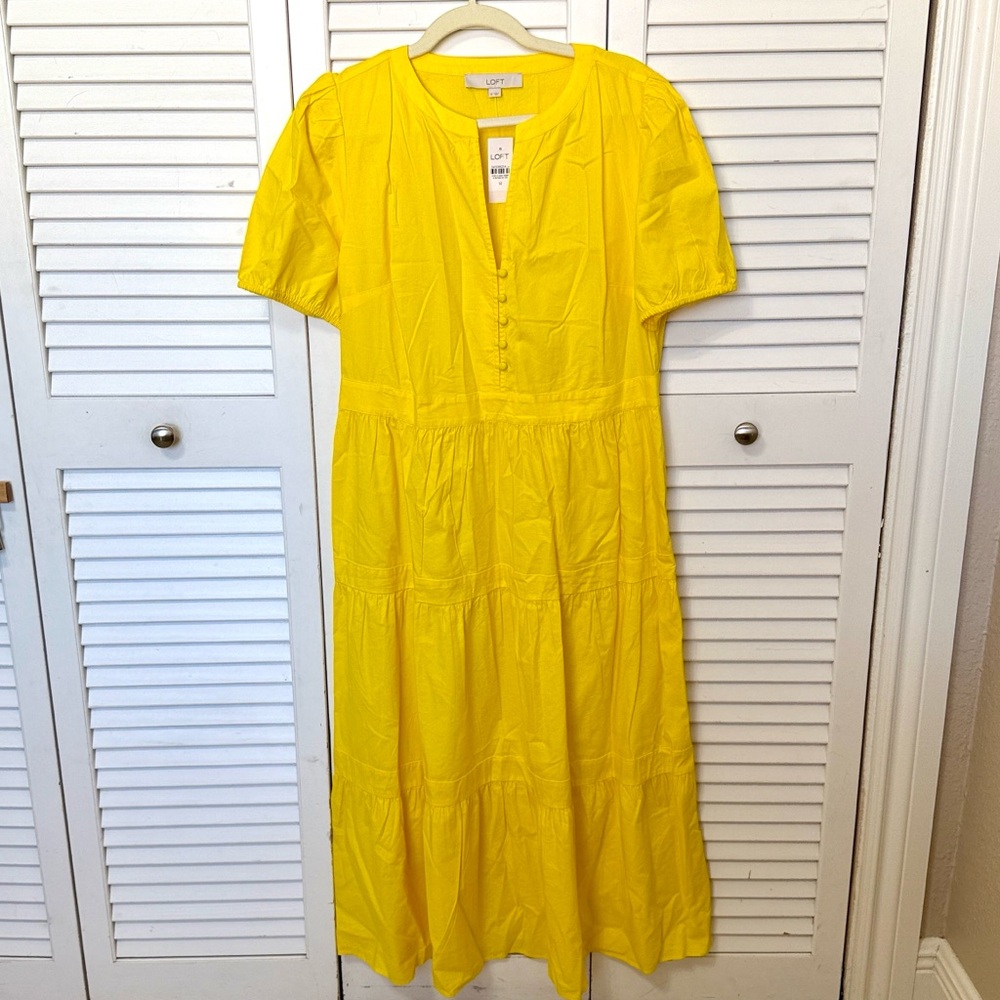 LOFT Sunny Yellow Dress NWT